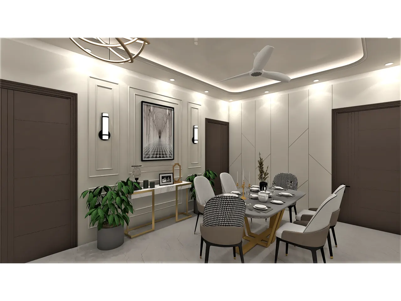dining area wall design