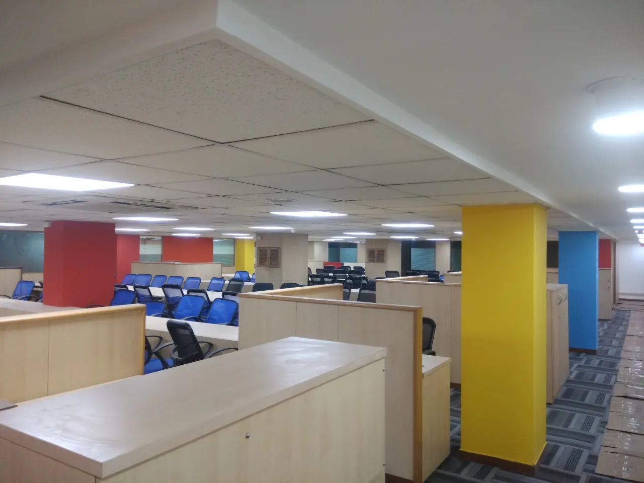 colourful office interior